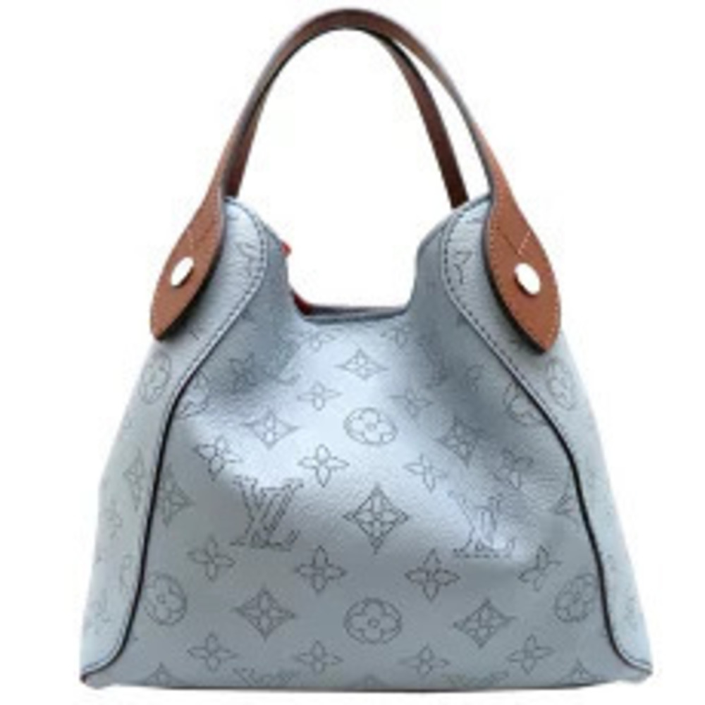 Louis Vuitton Monogram Mahina Hina Blue Handbag Pastel Blue